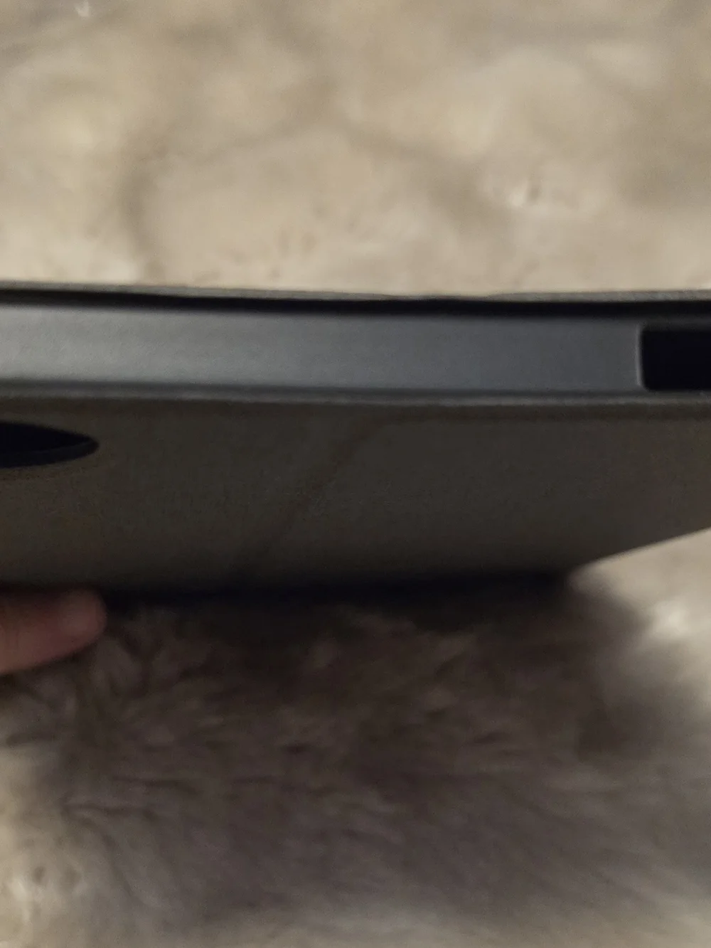 Universal Black Tablet Folio Case with Camera Cutout